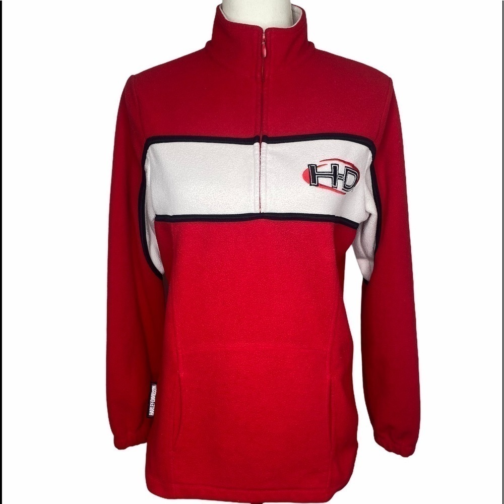 HARLEY-DAVIDSON Quarter Zip Long Sleeve PullOver - Picture 8 of 11